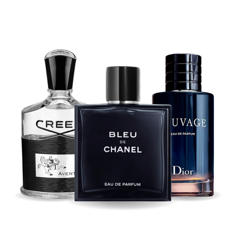 ZESTAW: CREED AVENTUS, BLEU DE CHANEL, DIOR SAUVAGE