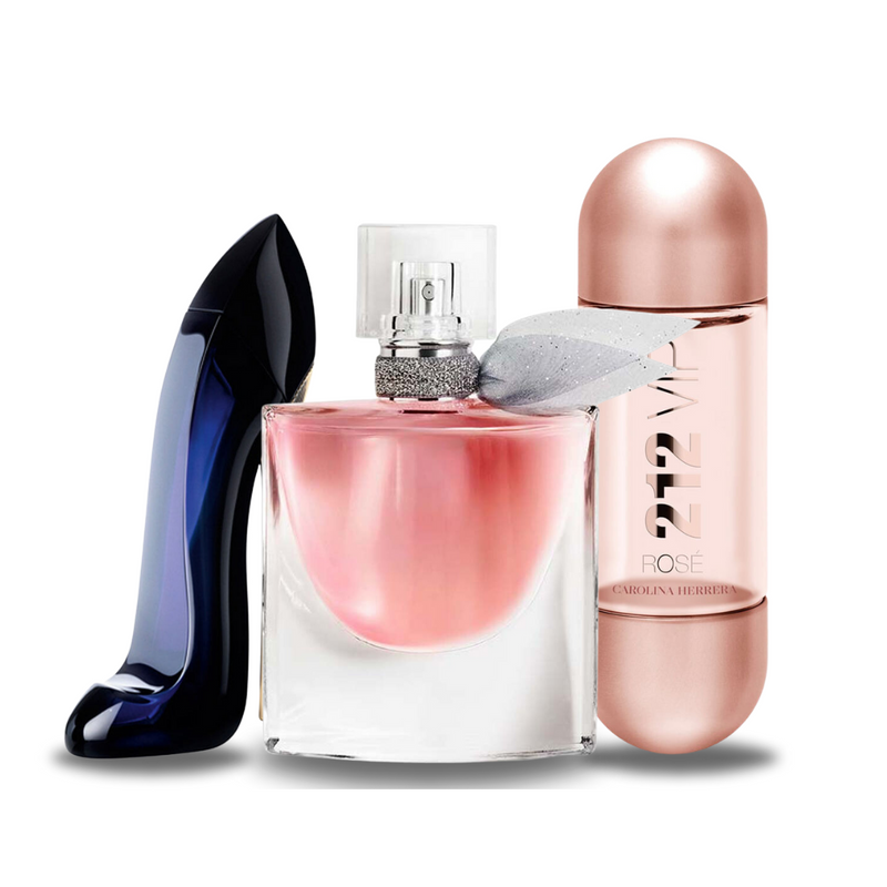 ZESTAW: GOOD GIRL, LANCOME LA VIE EST BELLE, 212 VIP ROSÉ